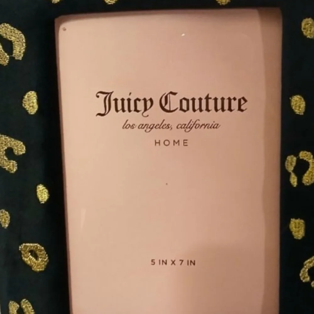 Juicy Couture Animal Print Faux Suede Photo Frame - 5x7